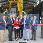 A ribbon-cutting ceremony was held in May at the Commercial Metals Co. facility at 11444 E. Germann Road in Mesa for the 63,000-square-foot expansion and manufacturing line to produce spooled rebar. (City of Mesa)