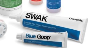 SWAK from Swagelok is a great thread sealing option. (photo source: LinkedIn)