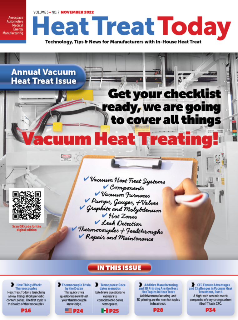 November 2024: Annual Vacuum Heat Treating